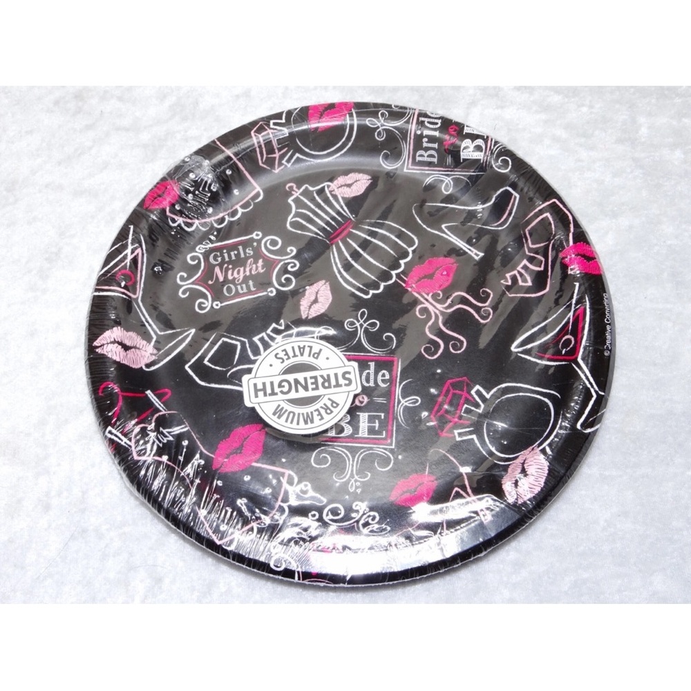 6" Paper Plates 8pc Bachelorette Party Girls Night Out Bridal by Party Creations
